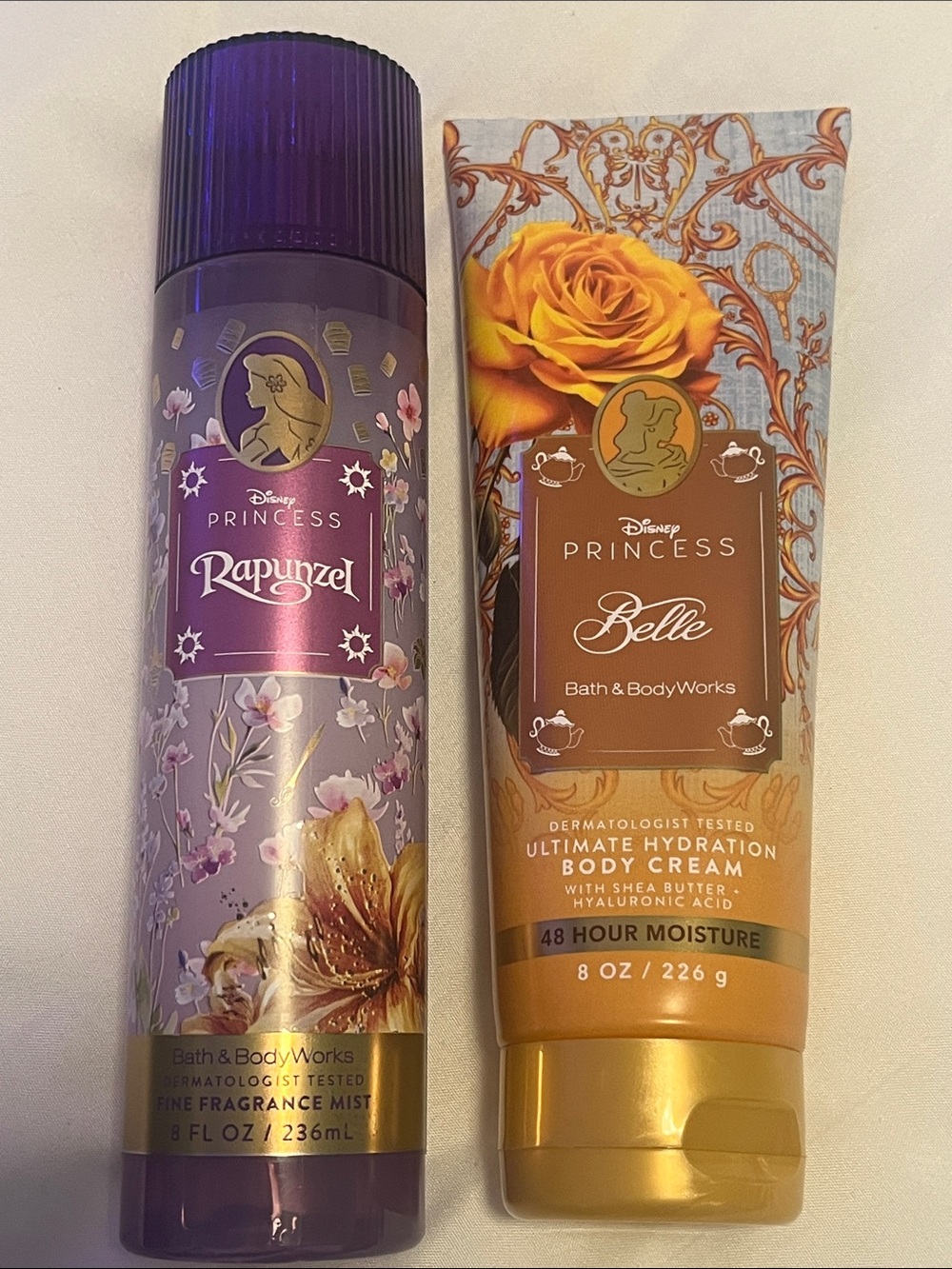 Bath & Body Works Rapunzel & Belle Duo - Body Mist and Body Cream